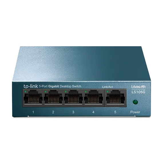 სვიჩი TP-link LS105G 5-Port 10/100/1000Mbps Desktop Network Switch  - Primestore.ge