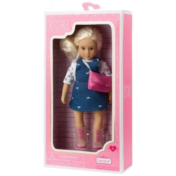 თოჯინა LORI 6" DOLL W/ OVERALL DRESS  - Primestore.ge