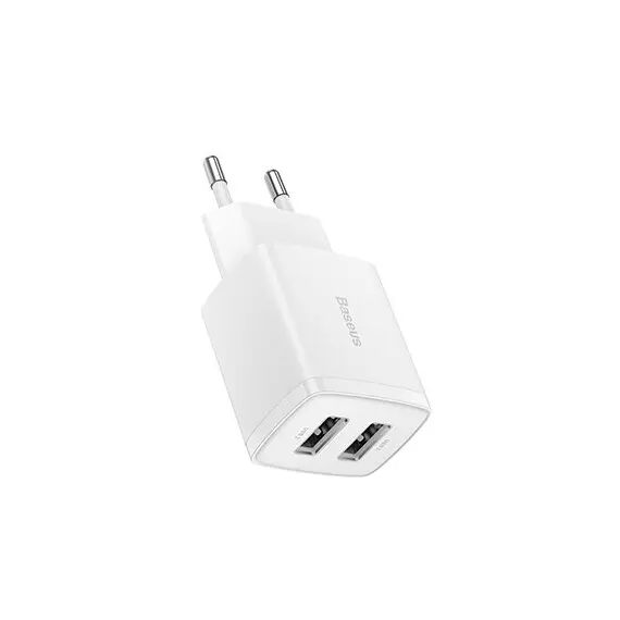 ადაპტერი Baseus Compact Charger 2U 10.5W EU CCXJ010202 , 2 image - Primestore.ge