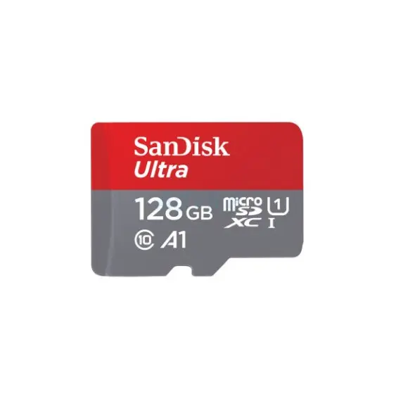 მეხსიერების ბარათი SanDisk 128GB Ultra MicroSD/HC UHS-I Card 140MB/S Class 10 SDSQUAB-128G-GN6MN  - Primestore.ge