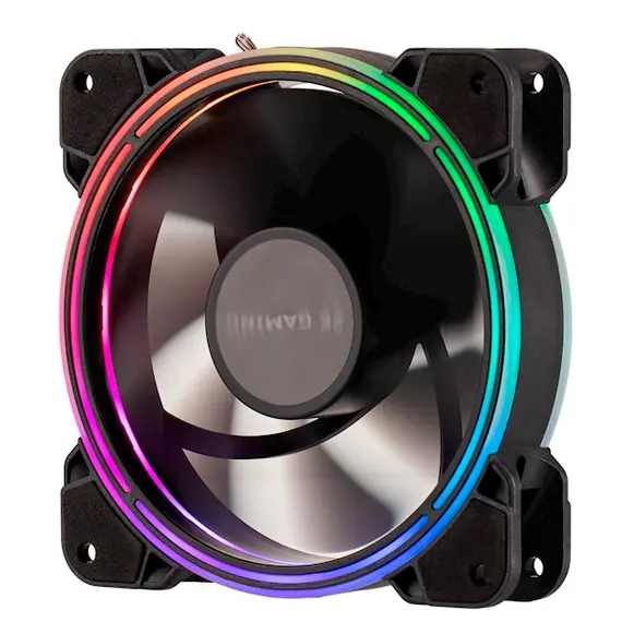 ქულერი 2E GAMING Case fan AIR COOL ACF120B-RGB, 120mm, 1300rpm,  4pin PWM+3pin, 24.8dBa  - Primestore.ge