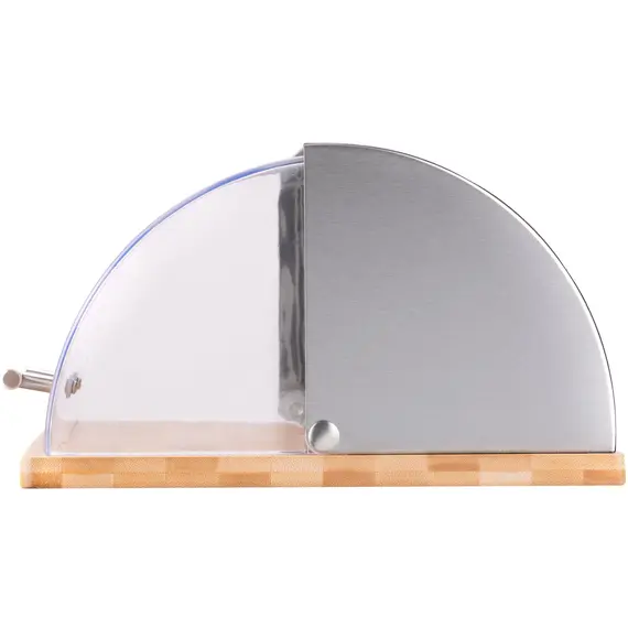 პურის შესანახი Ardesto Bread bin Gemini 39*28.5*15 cm, stainless steel/plastic/bamboo , 3 image - Primestore.ge