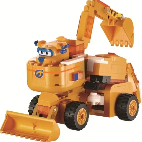სათამაშო ტრანსფორმერი Super Wings Small Blocks 2-in-1 Buildable Transforming Vehicle - Donnie , 2 image - Primestore.ge