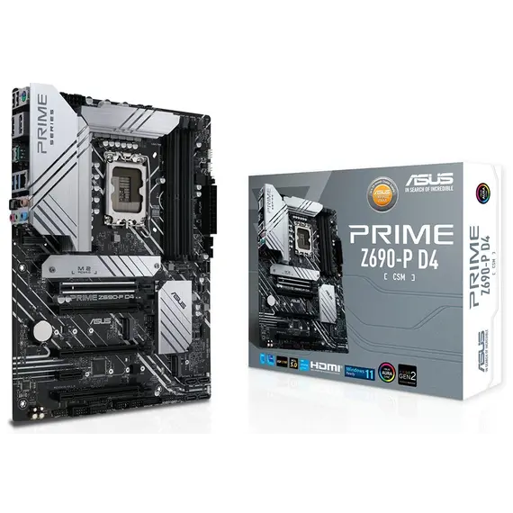 დედა დაფა ASUS PRIME Z690-P D4/CSM s1700 Z690 4xDDR4 M.2 HDMI-DP CSM ATX  - Primestore.ge