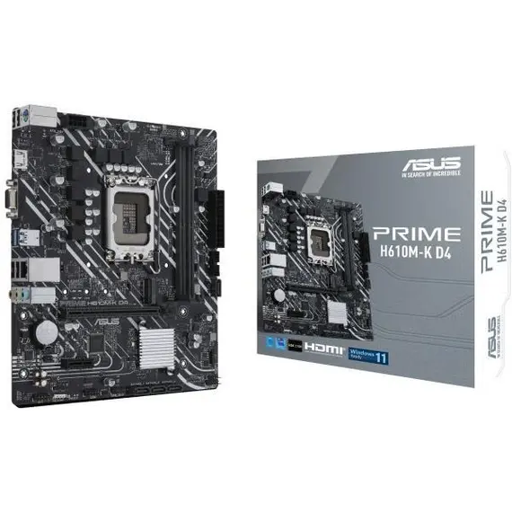 დედა დაფა ASUS PRIME H610M-K D4 s1700 H610 2xDDR4 M.2 HDMI-VGA mATX  - Primestore.ge