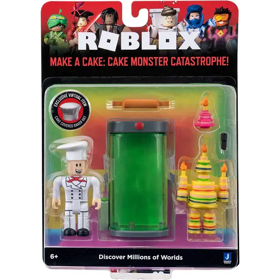 სათამაშო ნაკრები Roblox  2 Figure Pack Game Packs Make a Cake: Cake Monster Catastrophe! W9 , 2 image - Primestore.ge