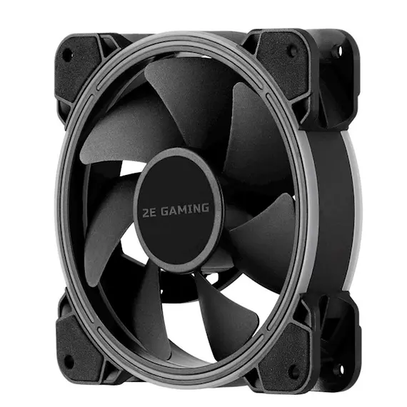 ქულერი 2E GAMING Case fan AIR COOL ACF120B-RGB, 120mm, 1300rpm,  4pin PWM+3pin, 24.8dBa , 2 image - Primestore.ge
