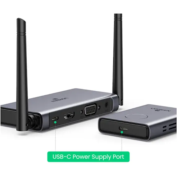 უსადენო HDMI გადამცემი UGREEN CM506 (50633) Wireless Transmitter SIlver , 2 image - Primestore.ge