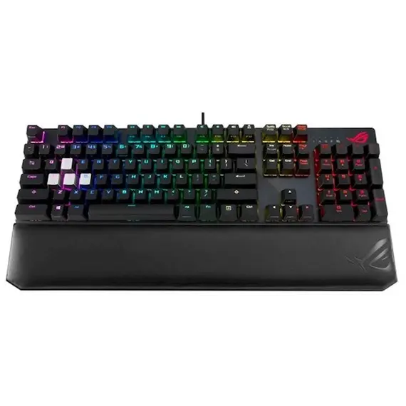 Keyboard ASUS Keyboard STRIX SCOPE Deluxe RD RGB 84key USB EN Black, 2 image