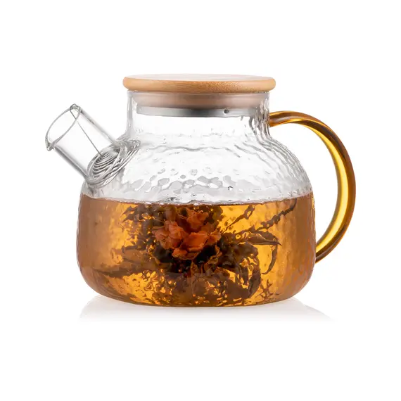 ჩაის დასაყენებელი Ardesto Tea pot, 1000 ml, borosilicate glass, bamboo  - Primestore.ge