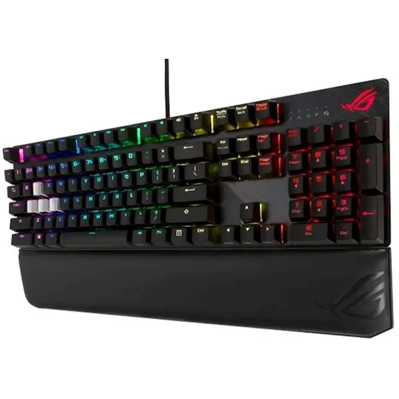 Keyboard ASUS Keyboard STRIX SCOPE Deluxe RD RGB 84key USB EN Black, 4 image