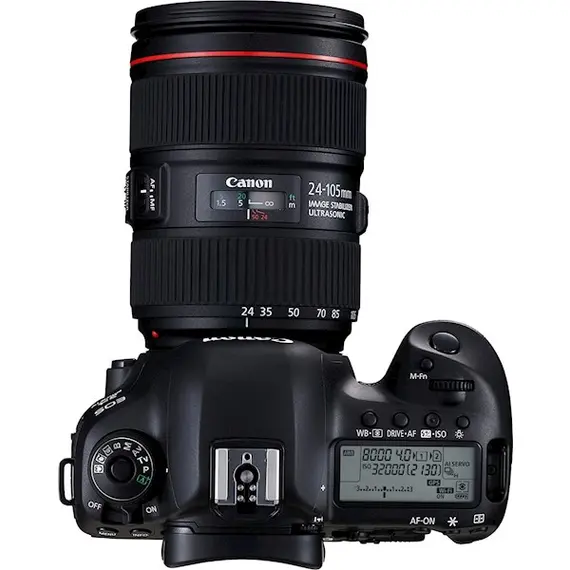 ფოტოაპარატი Canon EOS 5D Mark IV + Lens 24-105mm IS II USM Black , 6 image - Primestore.ge