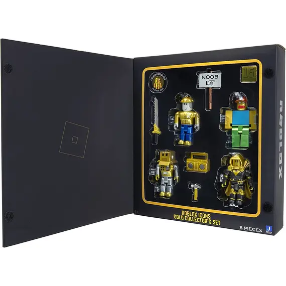 ფიგურების ნაკრები Roblox Four Figure Pack Roblox Icons - 15th Anniversary Gold Collector’s Set , 3 image - Primestore.ge