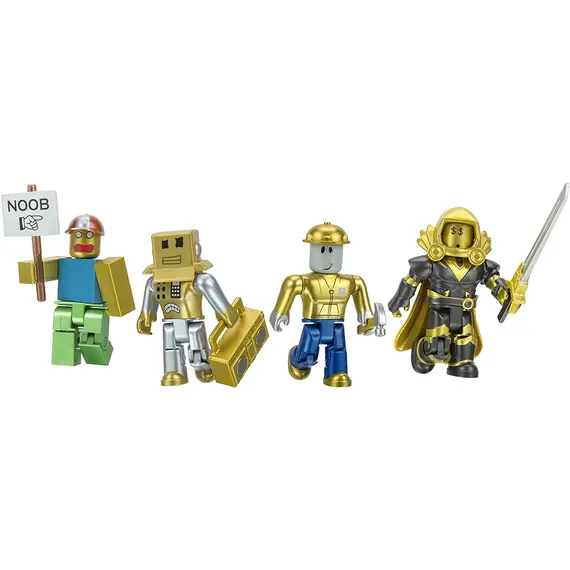 ფიგურების ნაკრები Roblox Four Figure Pack Roblox Icons - 15th Anniversary Gold Collector’s Set  - Primestore.ge
