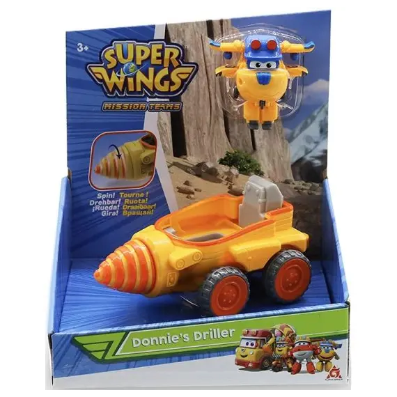 სათამაშო მანქანა Super Wings Donnie's Driller , 3 image - Primestore.ge