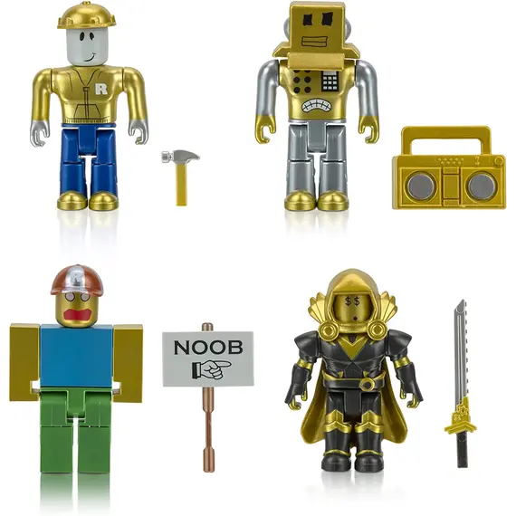 ფიგურების ნაკრები Roblox Four Figure Pack Roblox Icons - 15th Anniversary Gold Collector’s Set , 2 image - Primestore.ge