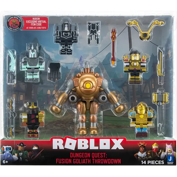 Toy Figures Roblox Environmental Set Dungeon Quest: Fusion Goliath Throwdown W10, 3 image