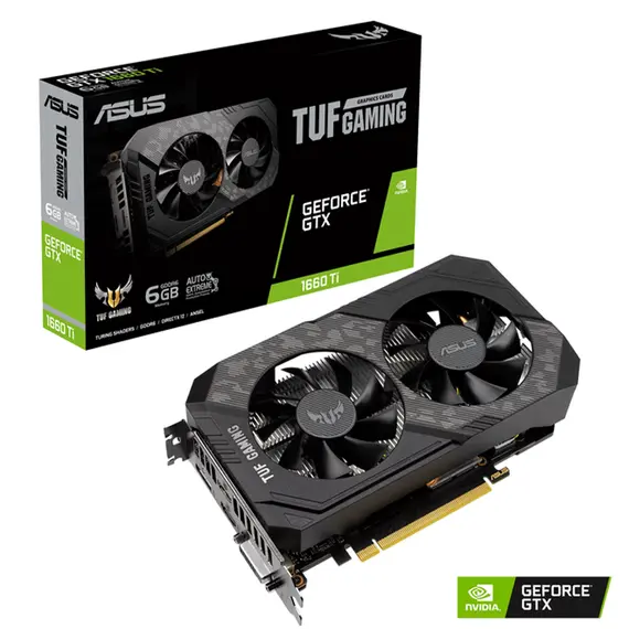 ვიდეო დაფა ASUS GeForce GTX 1660 TI 6GB GDDR6 TUF EVO GAMING TUF-GTX1660TI-6G-EVO-GAMING  - Primestore.ge