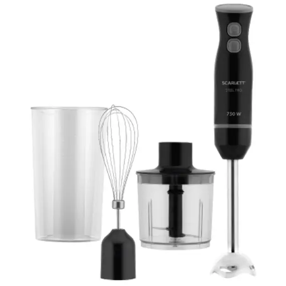 ბლენდერი Food processor-blender (black) power 750wt. Speed 2. choper volume 0.5L.  - Primestore.ge