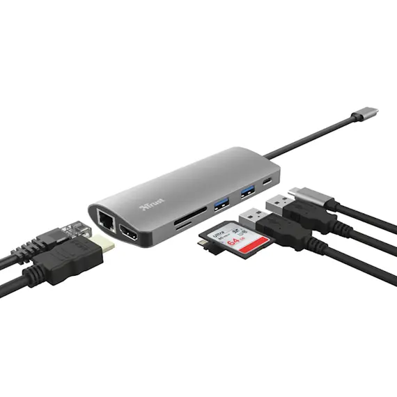 ადაპტერი DALYX 7-IN-1 USB-C ADAPTER , 2 image - Primestore.ge