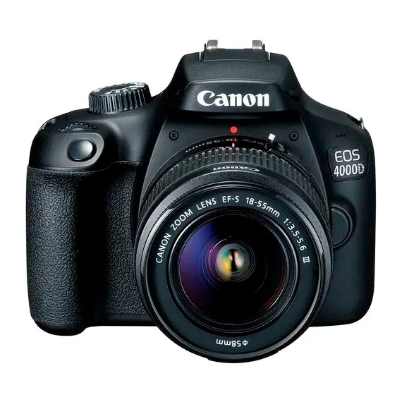 ფოტოაპარატი EOS 4000D 18-55 DC  KIT+ Lens EF-S 18-55   , 18MP APS-C CMOS sensor , 2,7″ LCD screen , 1080P Full-HD EOS Movie  - Primestore.ge
