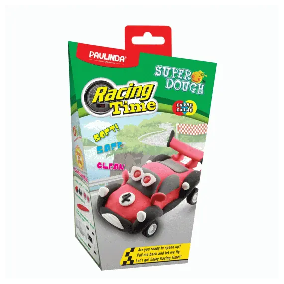 პლასტელინი PAULINDA Super Dough Paulinda Racing time red car , 2 image - Primestore.ge