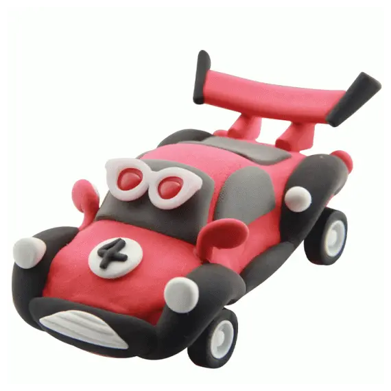 პლასტელინი PAULINDA Super Dough Paulinda Racing time red car  - Primestore.ge
