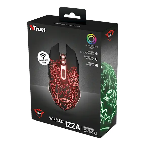 Mouse TRUST GXT 107 Izza Wireless Optical Gaming Mouse, 4 image