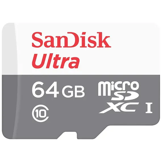 მეხსიერების ბარათი SanDisk Ultra Light microSDHC 64GB 100MB/s Class 10 (SDSQUNR-064G-GN3MN)  - Primestore.ge