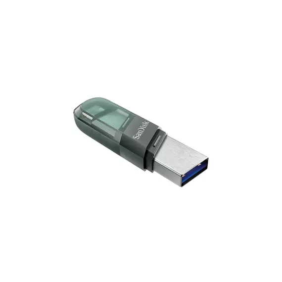 USB ფლეშ მეხსიერება SanDisk iXpand Flash Drive Type A + Lightning 128GB - Black , 2 image - Primestore.ge