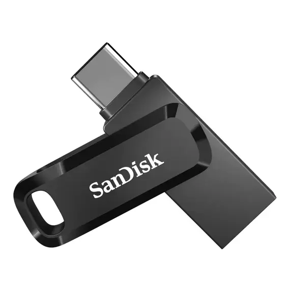 USB ფლეშ მეხსიერება SanDisk Ultra Dual Drive Go 2-in-1 USB Type-A & Type-C 256GB (SDDDC3-256G-G46) Black  - Primestore.ge