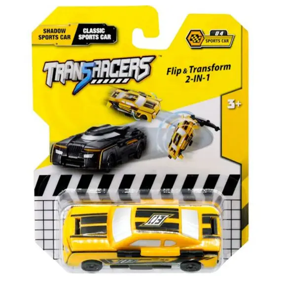 სათამაშო მანქანა TransRacers 2-in-1 Flip Vehicle- Sports Car  - Primestore.ge