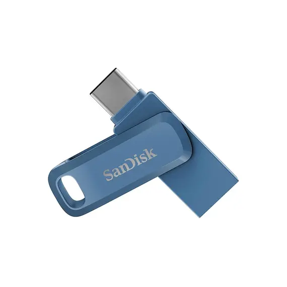 USB ფლეშ მეხსიერება SanDisk Ultra Dual Drive Go 2-in-1 USB Type-A & Type-C 128GB - Navy Blue  - Primestore.ge