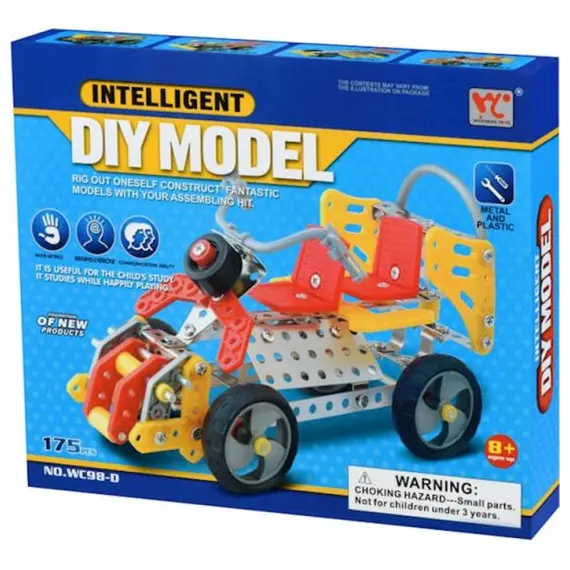 სათამაშო მოტოს კონსტრუქტორი Same Toy  DIY Metel Model WC98DUt  - Primestore.ge