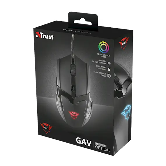 Mouse TRUST GXT 101 Gav Gaming Mouse, 4 image