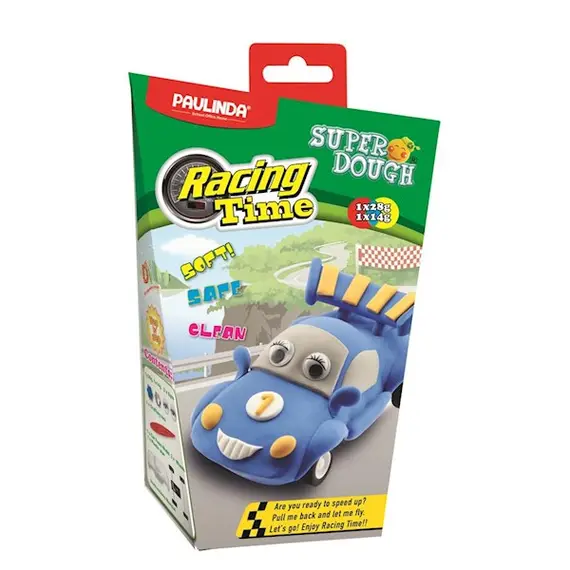 პლასტელინი PAULINDA Super Dough Paulinda Racing time blue car , 2 image - Primestore.ge