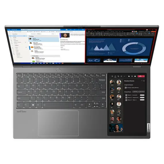 ნოუთბუქი  Lenovo ThinkBook Plus G3 17.3 + 8" Touch 3K  i5-12500H 16GB 512GB SSD Integrated Graphics Storm Grey , 2 image - Primestore.ge