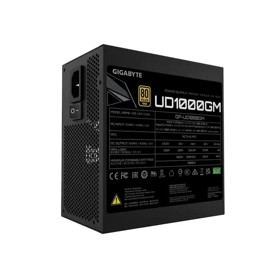 კვების წყარო Gigabyte GP-UD1000GM 1000W 80 Plus Gold , 3 image - Primestore.ge