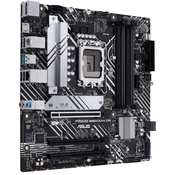 ვიდეო დაფა ASUS PRIME B660M-A D4 s1700 B660 4xDDR4 M.2 HDMI-DP mATX , 2 image - Primestore.ge