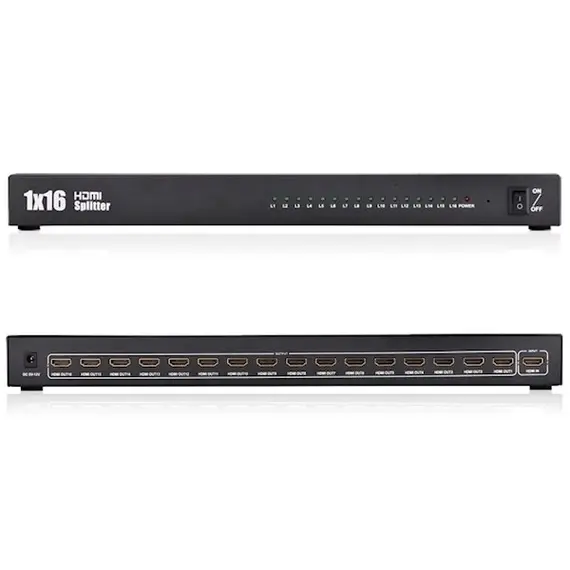 HDMI სპლიტერი UGREEN 40218 HDMI Amplifier Splitter, 1in-16out, Black , 4 image - Primestore.ge