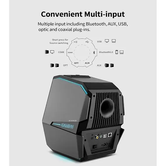დინამიკი Edifier G5000, 88W, Bluetooth, AUX, USB, Speaker, Black , 2 image - Primestore.ge