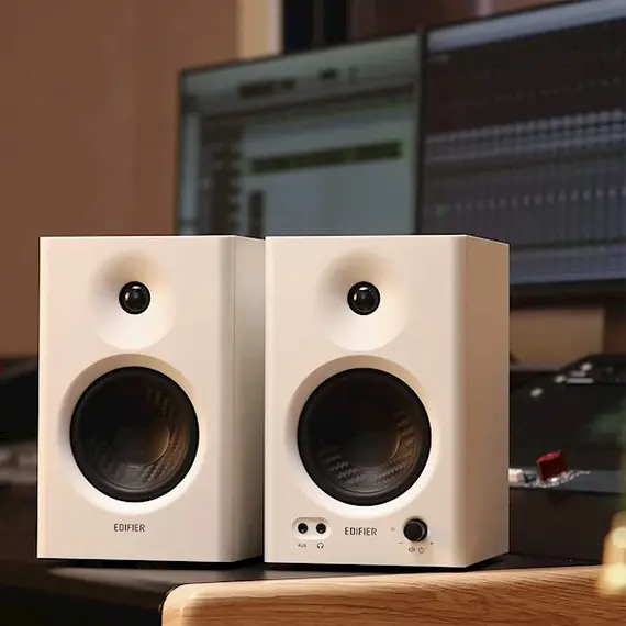 Speaker Edifier MR4, 42W, TRS, RCA, AUX, Speaker, White, 4 image