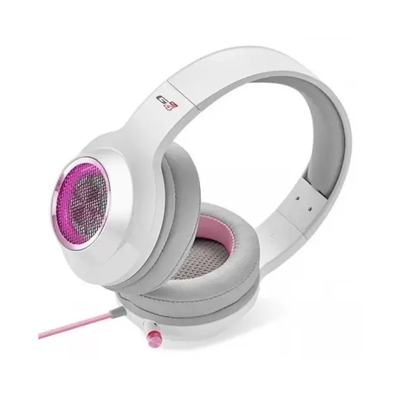 Headphone Edifier G4 PRO, Wired Headset, RGB, USB, White, 2 image