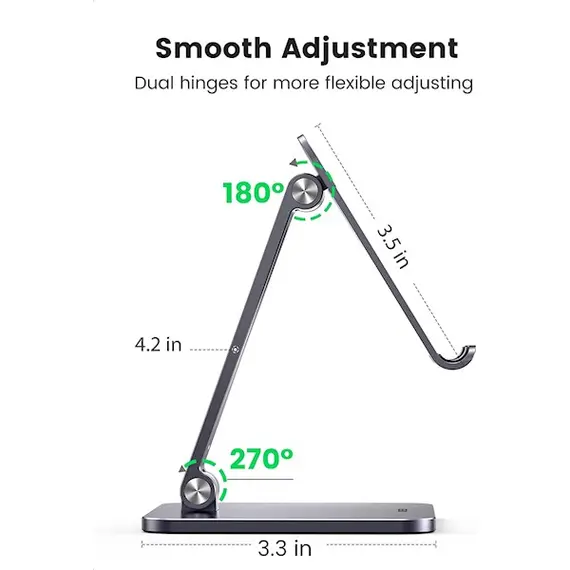 მობილურის დამჭერი UGREEN LP134 (40392) Foldable Phone Stand, Silver , 2 image - Primestore.ge