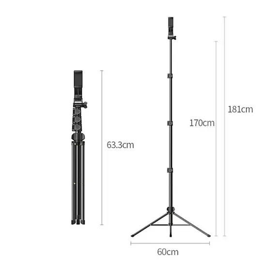 ტელეფონის სადგამი UGREEN LP377 (90637) Phone Tripod Stand, Black , 3 image - Primestore.ge