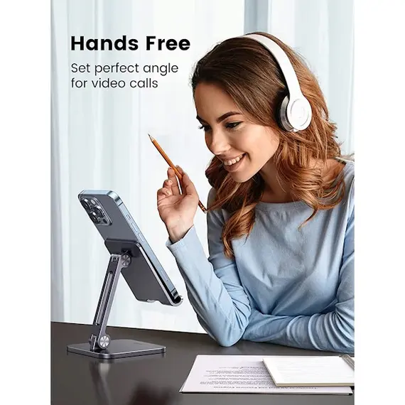 მობილურის დამჭერი UGREEN LP134 (40392) Foldable Phone Stand, Silver , 3 image - Primestore.ge