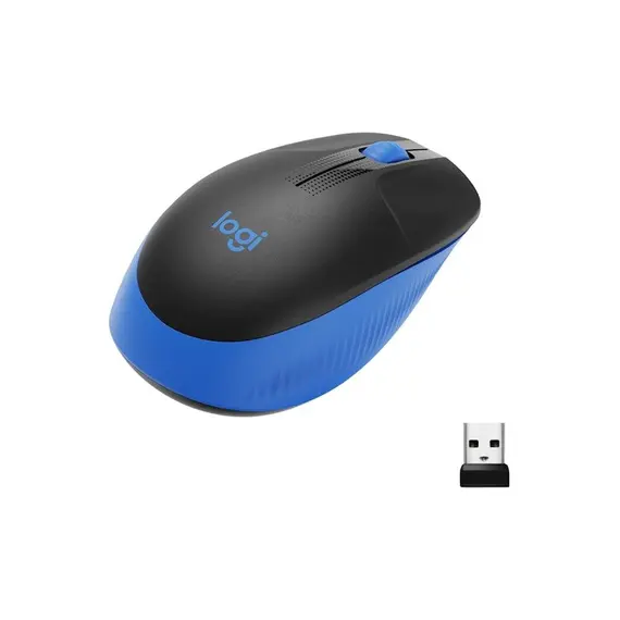 მაუსი Logitech M190 Wireless Mouse - Blue - Primestore.ge