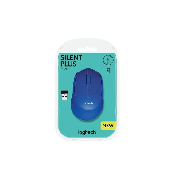 მაუსი Logitech M330 Silent Plus (910-004910) Blue , 4 image - Primestore.ge