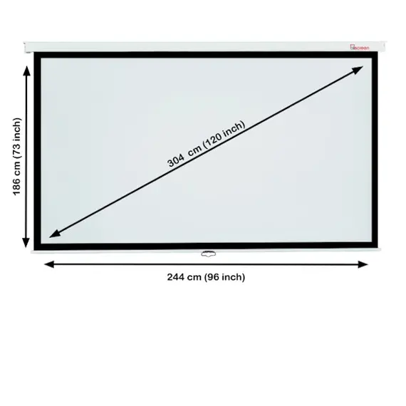 პროექტორის ეკრანი ALLSCREEN MANUAL PROJECTION SCREEN 244X186CM , 4 image - Primestore.ge