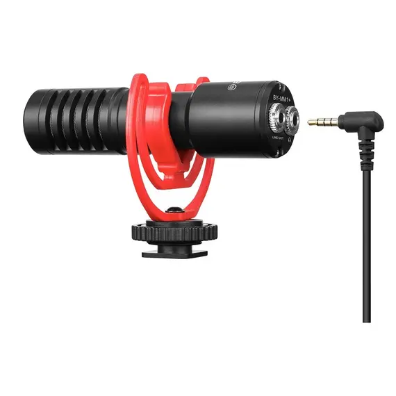 მიკროფონი BOYA BY-MM1+ Super-cardioid Condenser Shotgun Microphone  - Primestore.ge